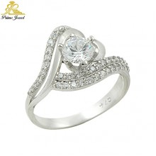 Gümüş Zirkon Taşlı Yüzük